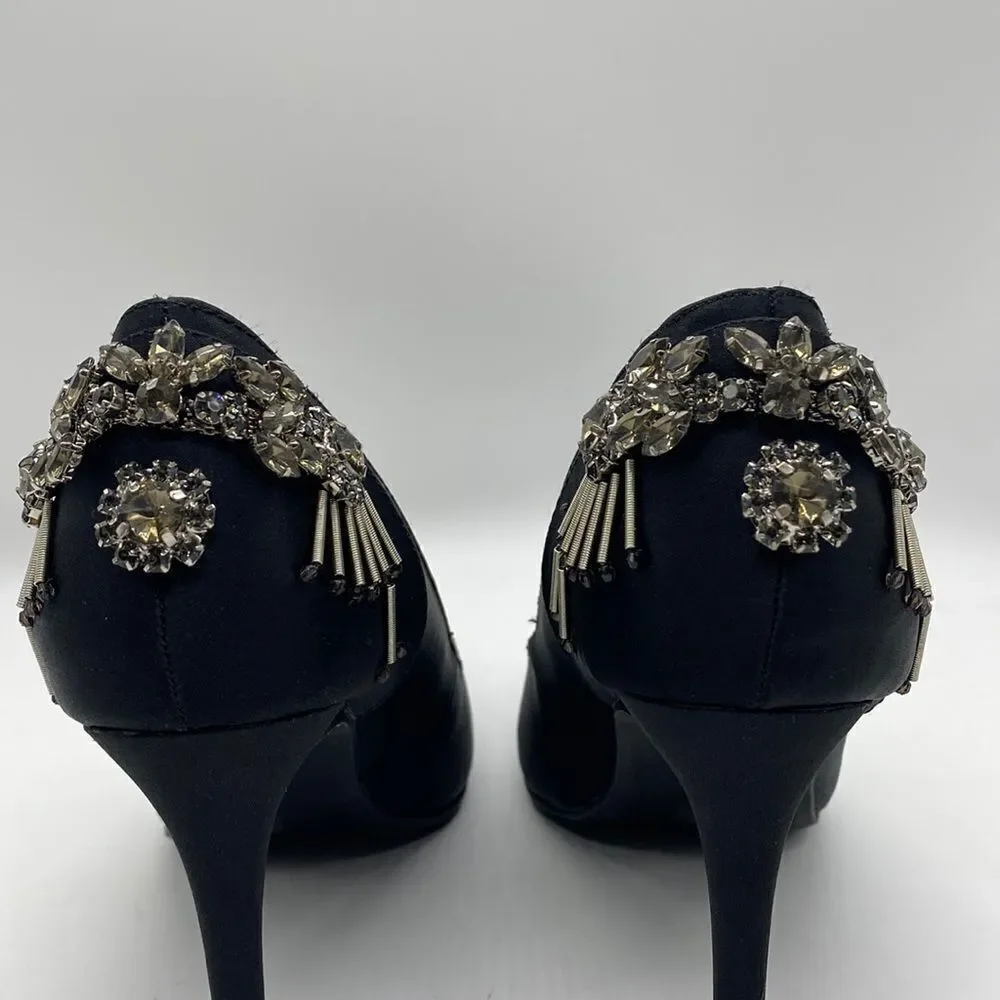 ✨HOST PICK🍸✨NEW ✨ Diamond By Farylrobin Sheila Jeweled Back Heels✨🏷✨ - Picture 4 of 10